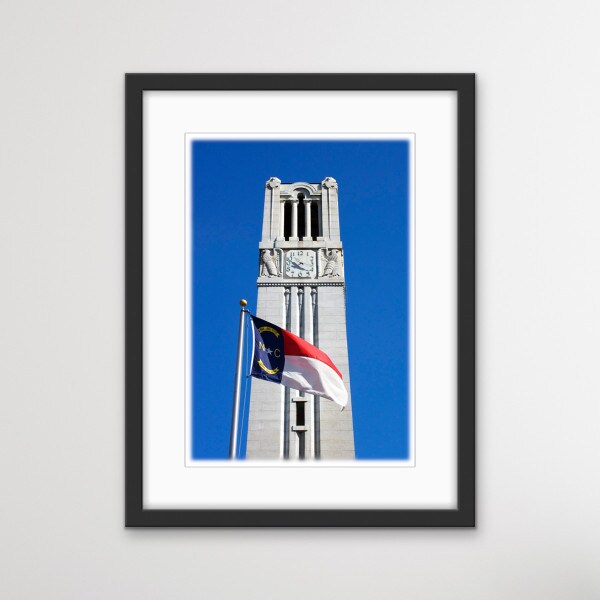 Bell Tower & NC Flag Frame
